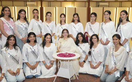 Miss Rajasthan Finale Week Begins with a Grand Welcome Ceremony at Roopgarh Palace