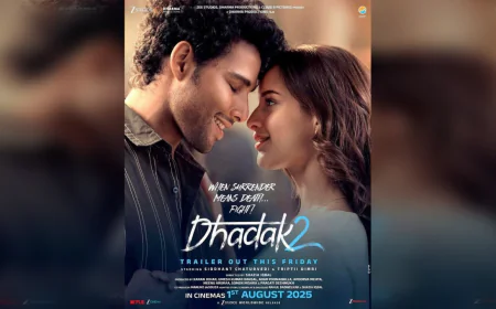 Siddhant Chaturvedi and Triptii Dimri Set the Screen Ablaze in Dhadak 2 Poster Reveal