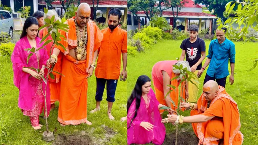 Shanaya Sharma Joins Environment Baba in Tree Drive