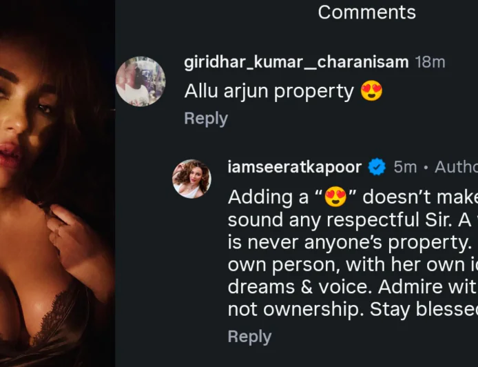 Seerat Kapoor's Powerful Reply to Fan Calling Her 'Actor's Property'