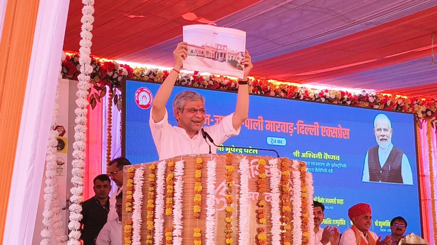 Railway Minister Flags Off Jalore-Delhi Train, Announces 200 More Services for Rajasthan