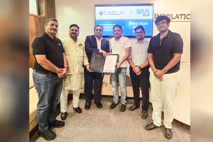 INA Solar Partners with US-Based Caelux in 3 GW Deal, Targets 29% Module Efficiency by 2028